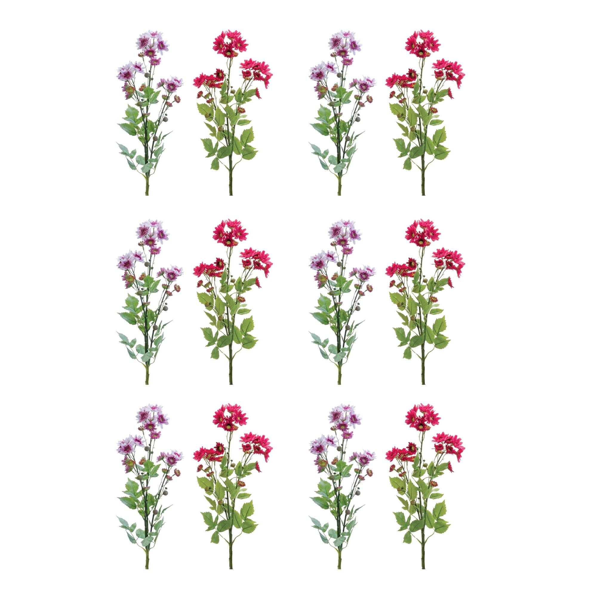 31.5" Pink & Purple Mum Sprays, 12ct.
